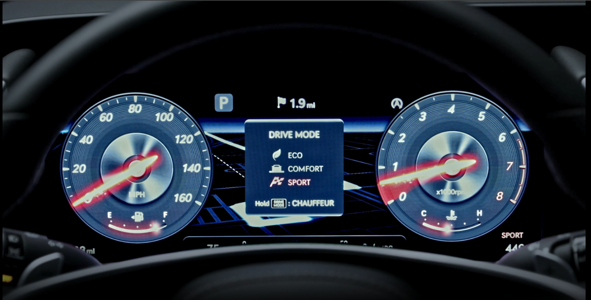 Hyundai G90, Режим торможения